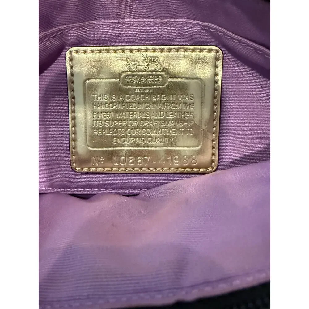 Coach Op Art Turn Lock Tote Purple Y2K Purple Coach Bag - Etsy Canada